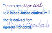 The arts are essential to a broad-based  curriculum that is derived from rigorous standards